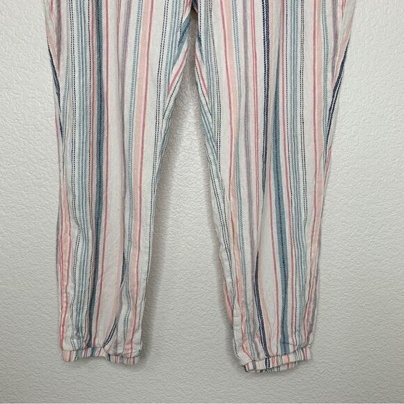 Indigo Rein Linen Blend Belted Paperbag Jogger Pants, Size XL - Picture 5 of 12